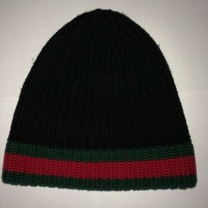 Black Wool Gucci Beanie